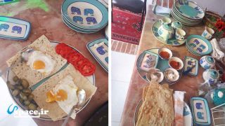 صبحانه در اقامتگاه بوم گردی بابا شبنم - فردوس - خراسان جنوبی - باغستان سفلی